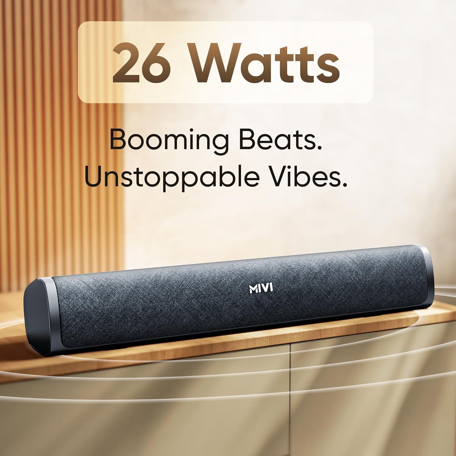 Mivi Fort Q26 Soundbar [Newly Launched] with 26W Powerful Audio